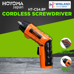 Hoyoma japan by Winland Cordless Screwdriver 4.8V with 12Bits HT-CS4.8P