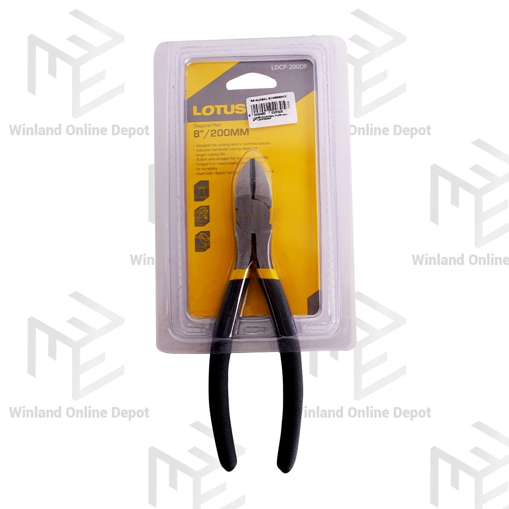 Lotus by Winland 8"/ 200mm Heavy Duty Diagonal Plier DCP200DF