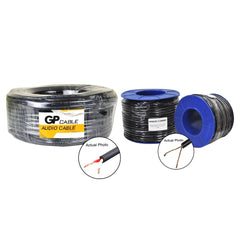 Professional Royal Cord Speaker Wire 2 x 2.5mm2 #14 & 16 x 2mm #16 Copper-Clad Aluminum Black 50M