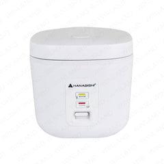 Hanabishi Automatic Square Rice Cooker 1.5L serves 7 cups aluminum inner lid HSQRC-15WHT