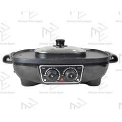 Hanabishi Non Stick Hot Pot BBQ Barbeque Griller Grill Samgyupsal HHOTPOTBBQ100