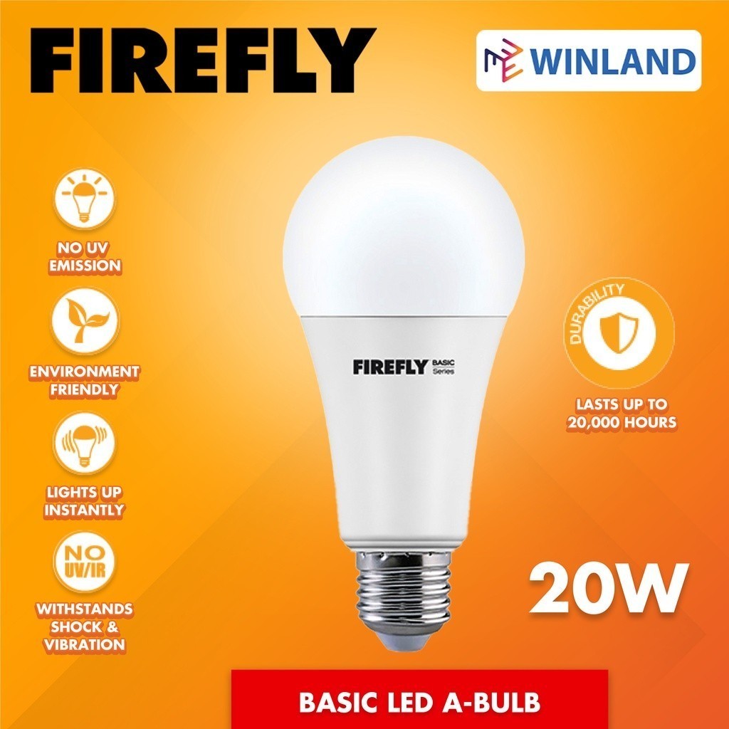 FIREFLY by Winland Basic Series E27 Super Bright Energy Saving LED Bulb 3watts to 20watts