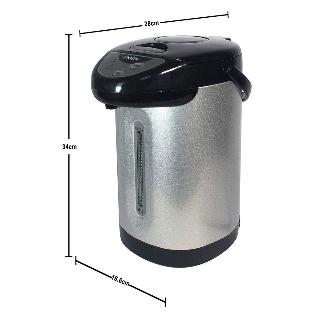 Union 4.0L Stainless Steel body Electric Airpot Thermos Air Pot Water Dispenser UGAP-4