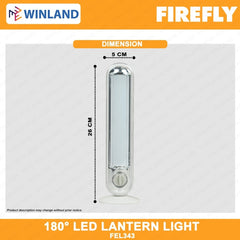 Firefly Lighting Rechargeable 180° LED Lantern Light Flashlight FEL343