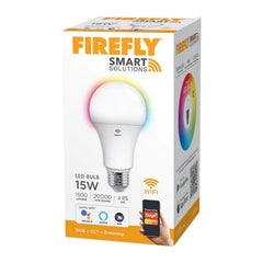 Firefly by Winland Smart Solutions LED Bulb 15W (RGB + CCT + DIMMING) FSB115RCD