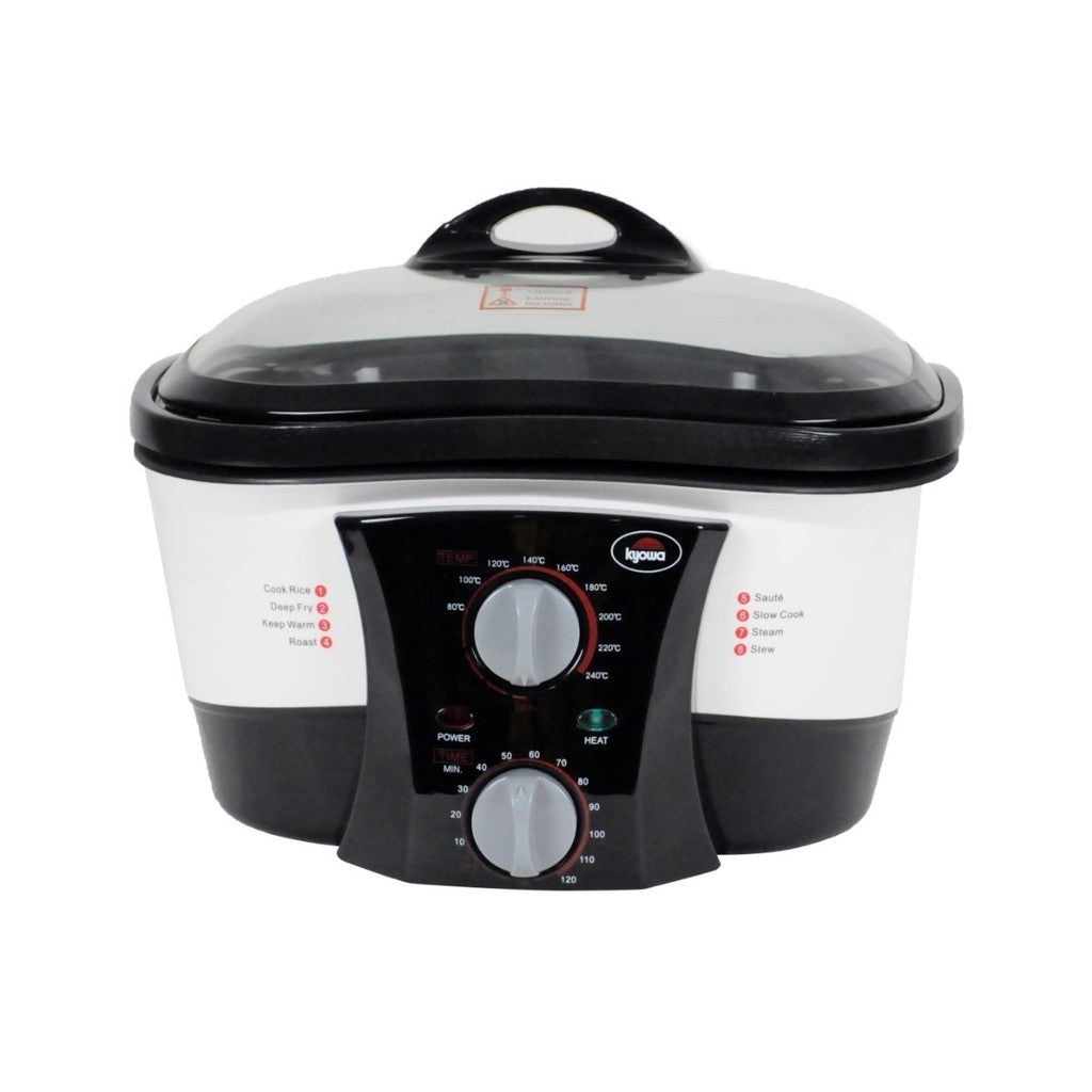 Kyowa 8 in 1 Multi Cooker Boil,Cook Rice, Deep Fry,Saute, Slow Cook10, Stew, Roast KW-3800