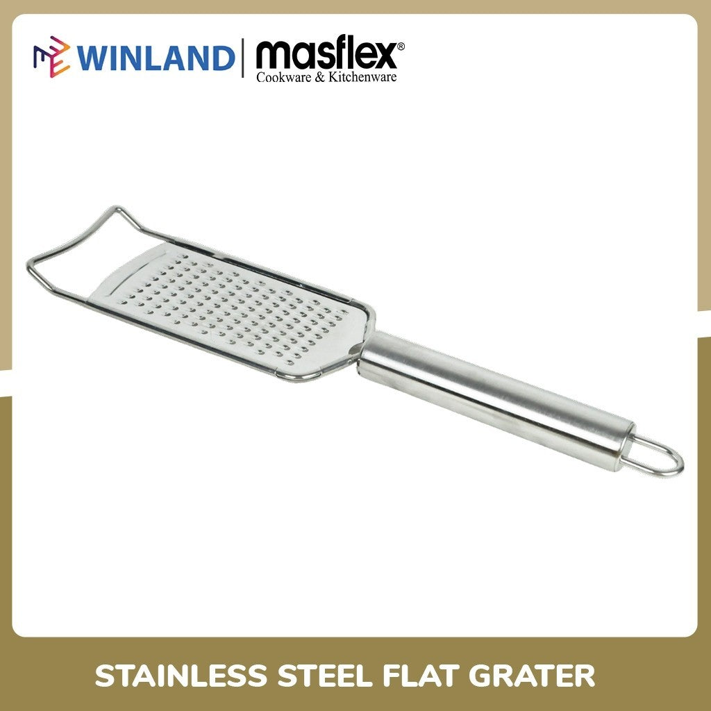 Masflex by Winland Stainless Steel Flat Grater Plane Radish Cheese Shredded Ginger Grater CL-1054