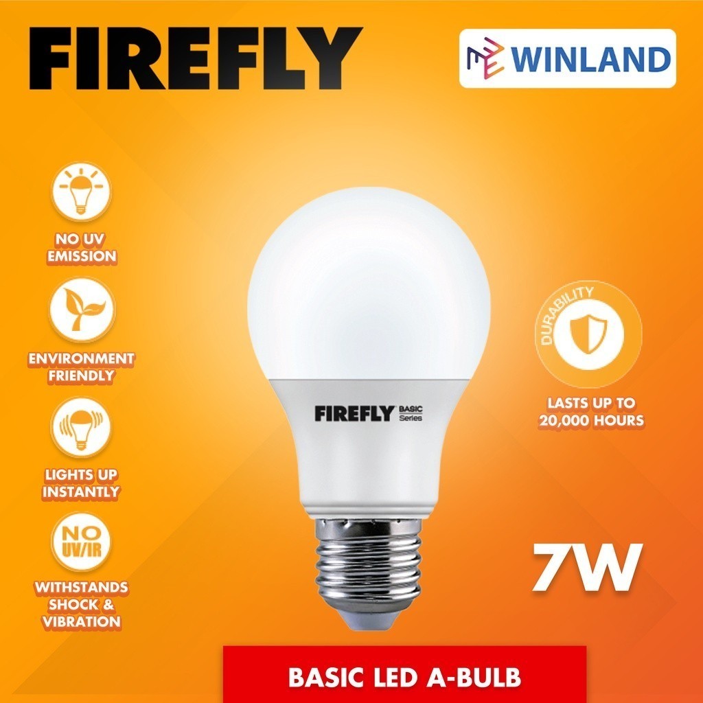 FIREFLY by Winland Basic Series E27 Super Bright Energy Saving LED Bulb 3watts to 20watts