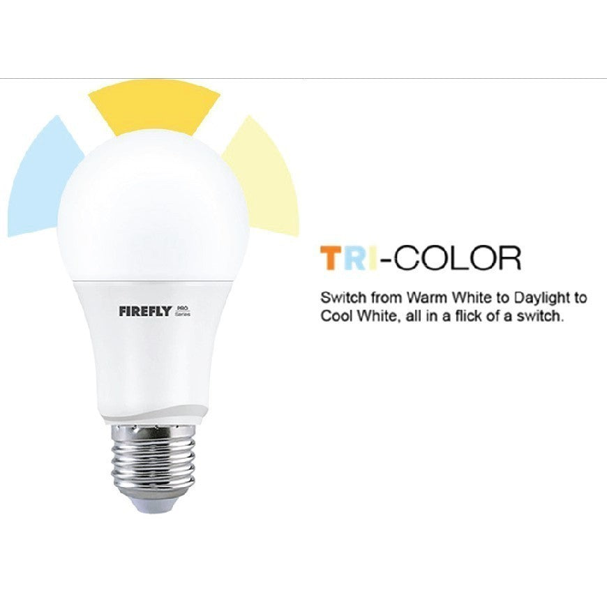 Firefly 3 in 1 Tri-Color LED Bulb 8 Watts E27 Daylight Cool White / Warm White FBF508TC