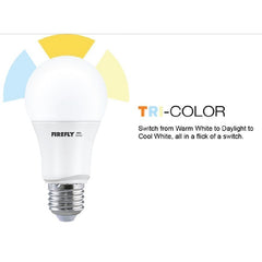 Firefly 3 in 1 Tri-Color LED Bulb 8 Watts E27 Daylight Cool White / Warm White FBF508TC