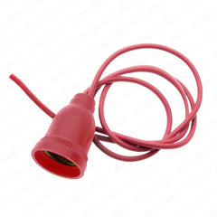 Omni by Winland Pigtail / E12 Socket 2A 250V ~ Red E12-102(RED)