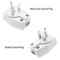 Omni by Winland Heavy Duty Ground Plug & Tandem Ground Plug w/ Grounding 20A 250V~ WHG-008 / WTG-007