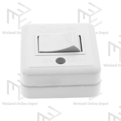 Omni by Winland Surface Mounted Convenience Switch / Electrical Switch 10A/250v~ WSS-003