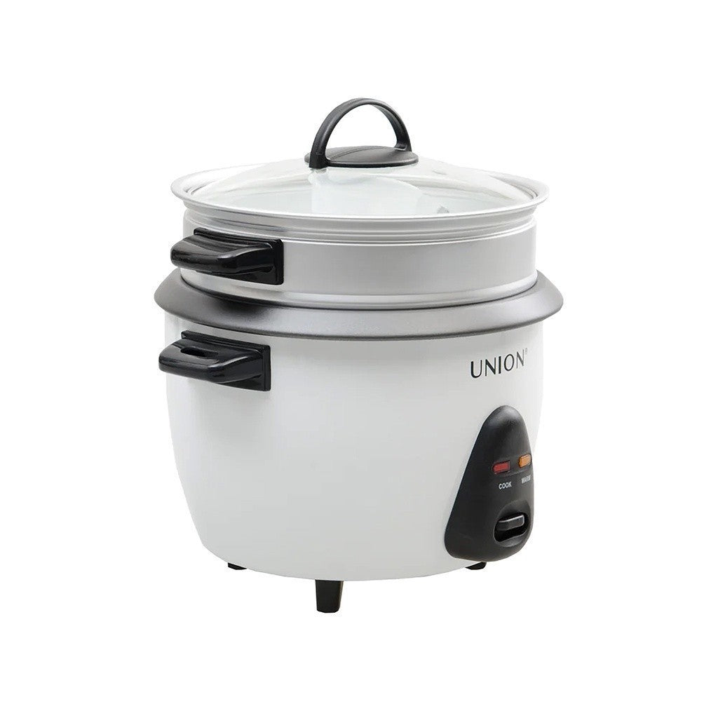 Union 1.0L Drum Design Rice Cooker Tempered Glass Lid w/ Steamer UGRC-140