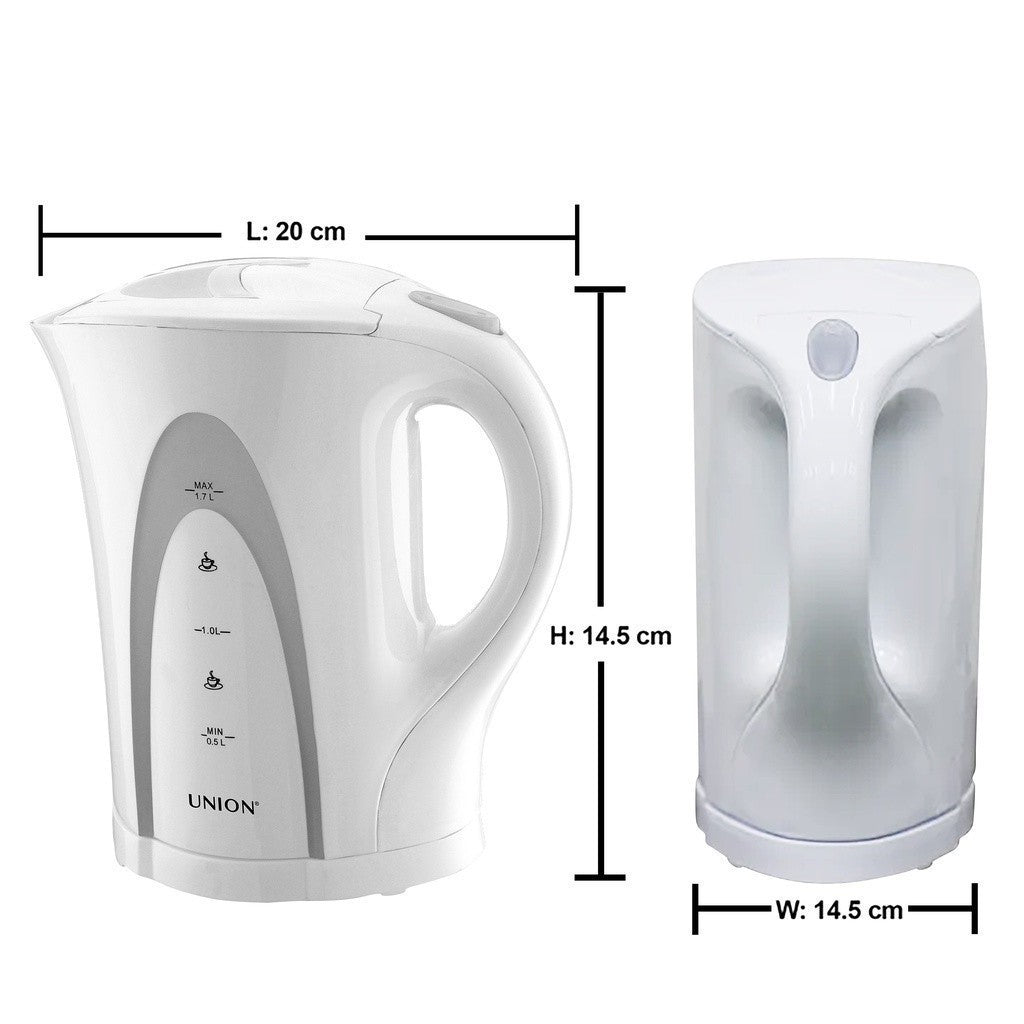 Union Quick Boil Electric Kettle with Heat Resistant Housing 1.7 Liters | 1800W UGCK-170