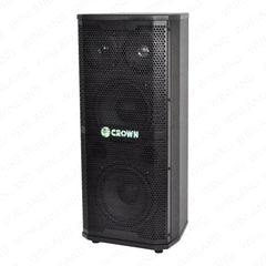 Crown 2pcs 3-Way Dual 6 1/2" x 2 Karaoke Baffle Speaker BF-663