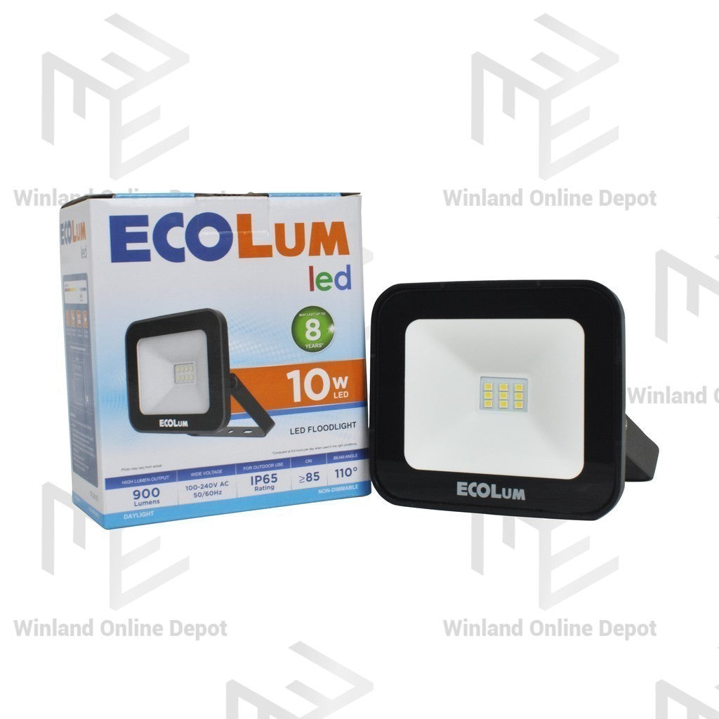 Ecolum LED Floodlight Flood light 10 Watts 900 Lumens CFL2010DL