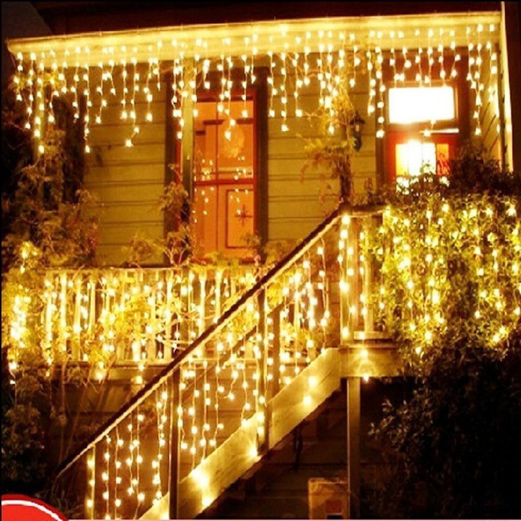 Firefly by Winland Bright Christmas Curtain Lights Warm White 400 Lights - FXL32400WW