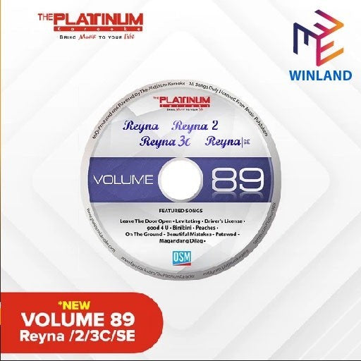 Platinum by Winland Reyna/Reyna2/Reyna3C/Reyna 3SE:Volume 85-91DVD Disc Vol 78-94 (Release 2023)