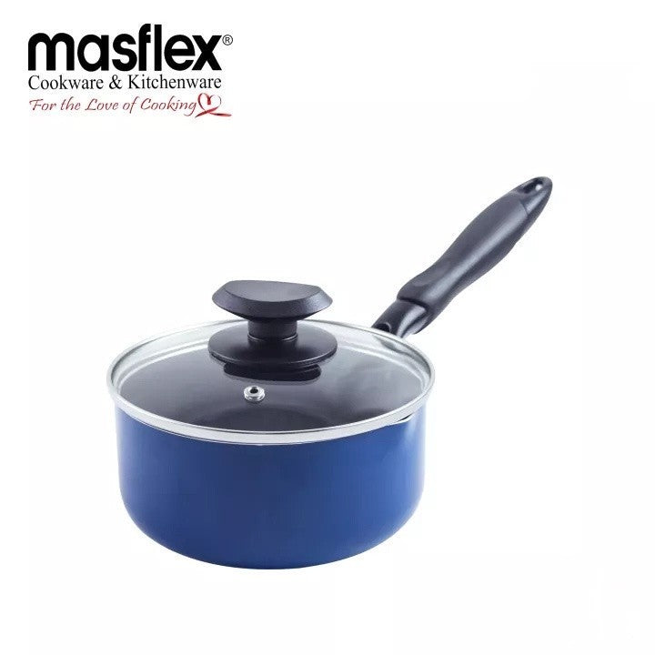 Masflex by Winland Non Stick Sauce Pan with Glass Lid 16cm NS-CX-810