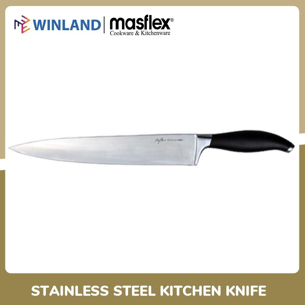 Kitchenpro by Masflex Stainless Steel Ultra Sharp 10" Kitchen Chef Knife KP-CX-FL