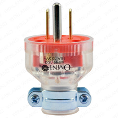 Omni by Winland Heavy Duty Parallel Plug with Grounding 15A 250V~ (Transparent) WPR-103