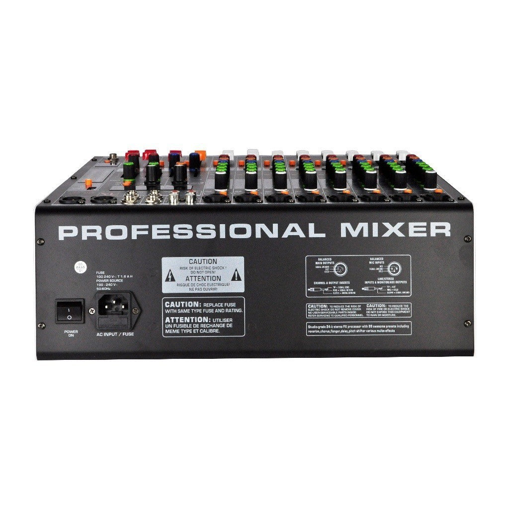 Titanium Audio 8 Channel Mixer 32 Bit DSP Effect 7-Band Stereo Graphic Equalizer MG-8BT