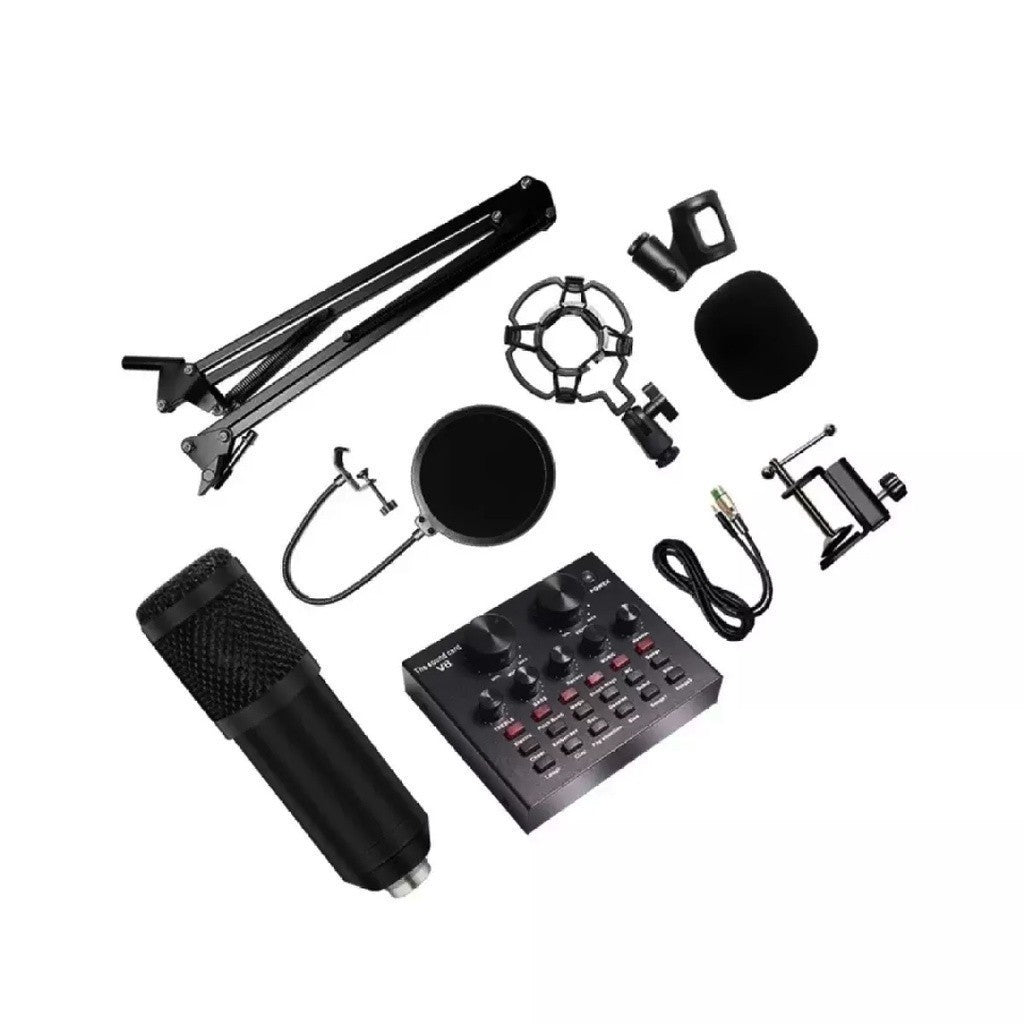 Titanium Audio TA BM800 + V8 Condenser Microphone Set w/ V8 Sound Card Livestream