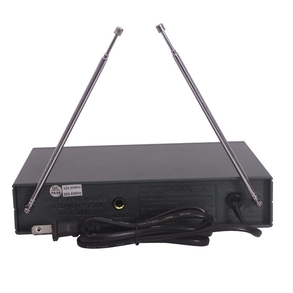 Titanium Audio TA-8000 Up to 50 Meter Transmitter Range VHF Dual Mic Wireless Microphone