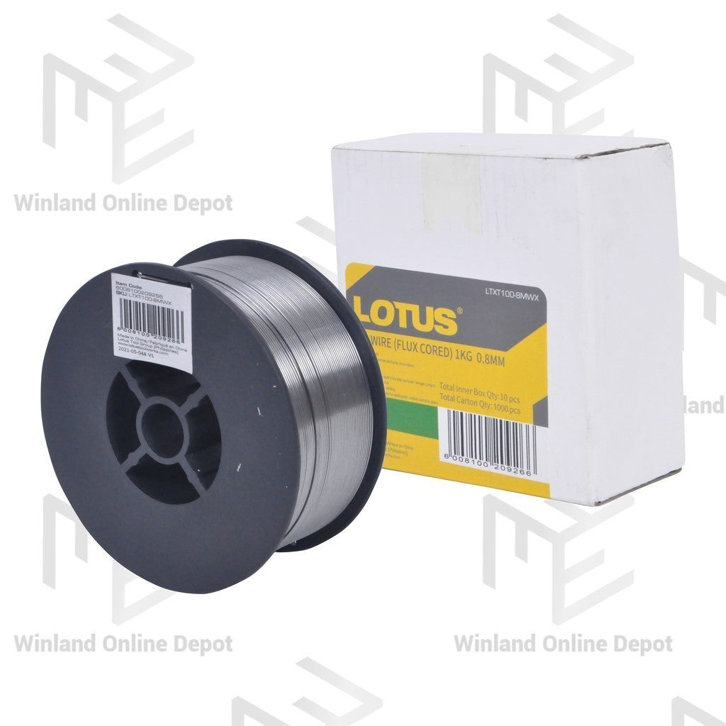 Lotus Mig Wire Flux Cored 1kg / 0.8mm for Metal Mig Welding LTXT100-8MWX