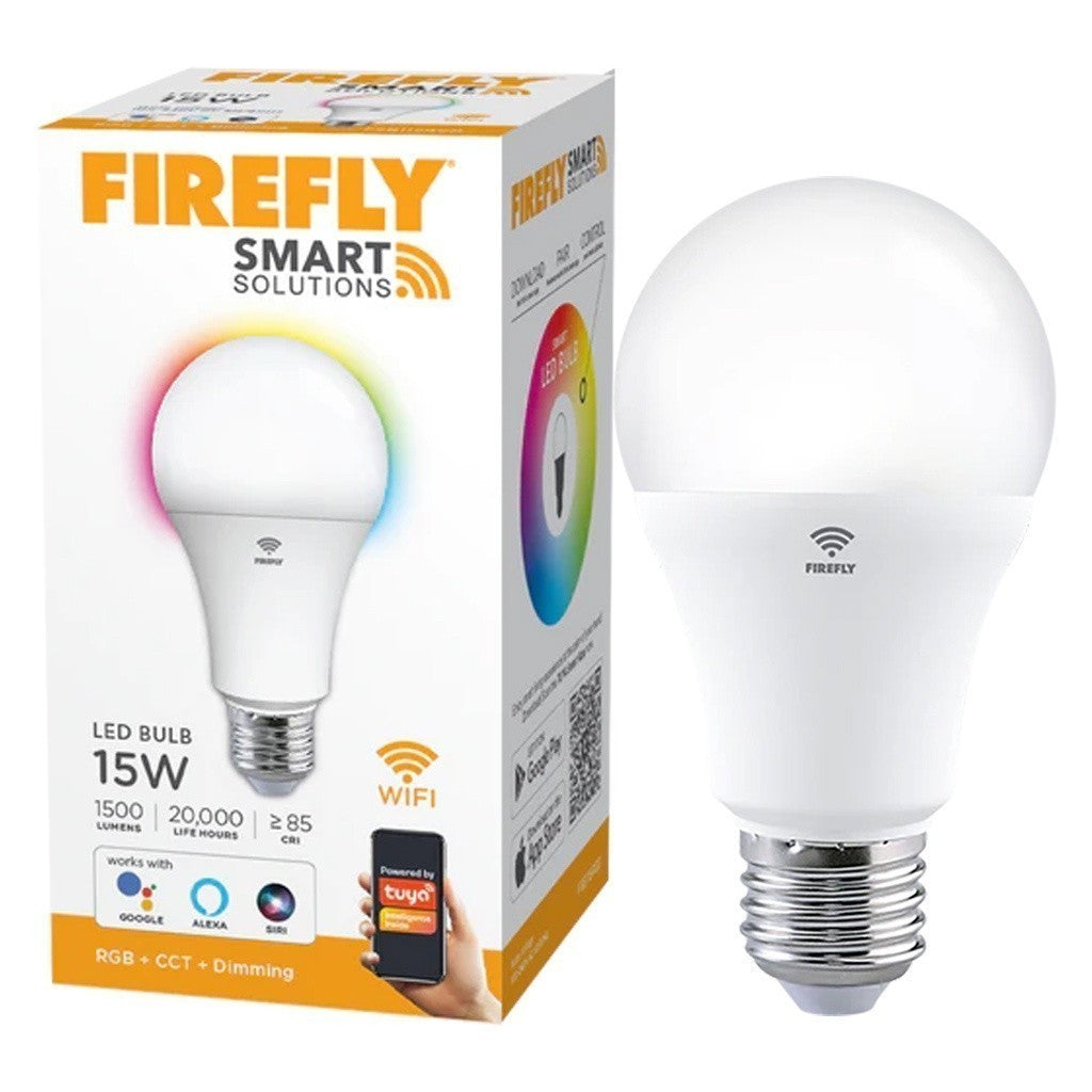 Firefly by Winland Smart Solutions LED Bulb 15W (RGB + CCT + DIMMING) FSB115RCD