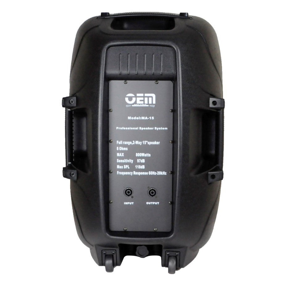 [5835]OEM Professional Audio Passive Speaker 2-way 15" 800W MA15 ONE PIECE PER ORDER *WINLAND*