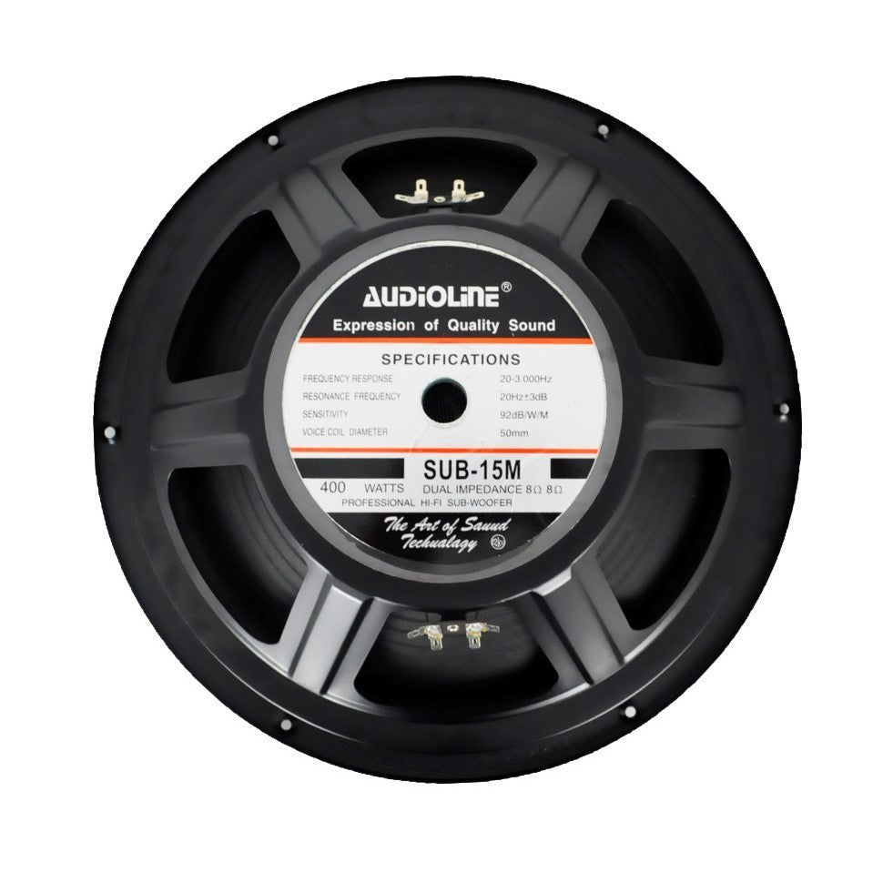 Audioline by Winland Professional Hi-Fi Subwoofer Speaker Audio 15 inches Sub-15M Sub-woofer