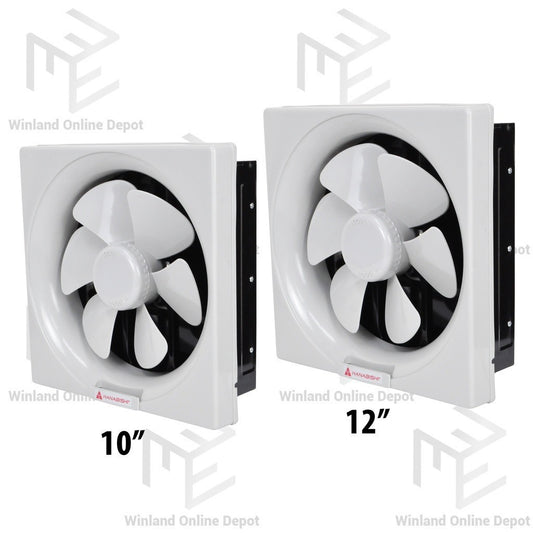Hanabishi by Winland Wall Exhaust Fan High Quality Wall Mounted 10 inches & 12 inches HEF10/ HEF12
