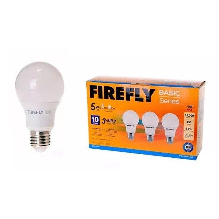 Firefly by Winland 5Watts Daylight 3 Pcs LED Bulb - Value Pack - V30EBI105DL