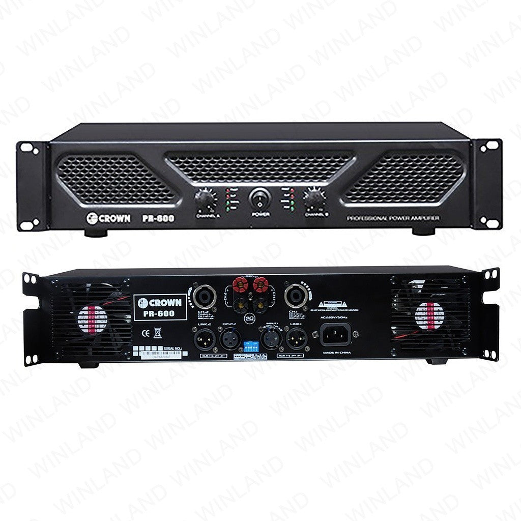 Crown Crown Professional Powered Amplifier Premium Series 800 x 2 4Ω Stereo PR-600