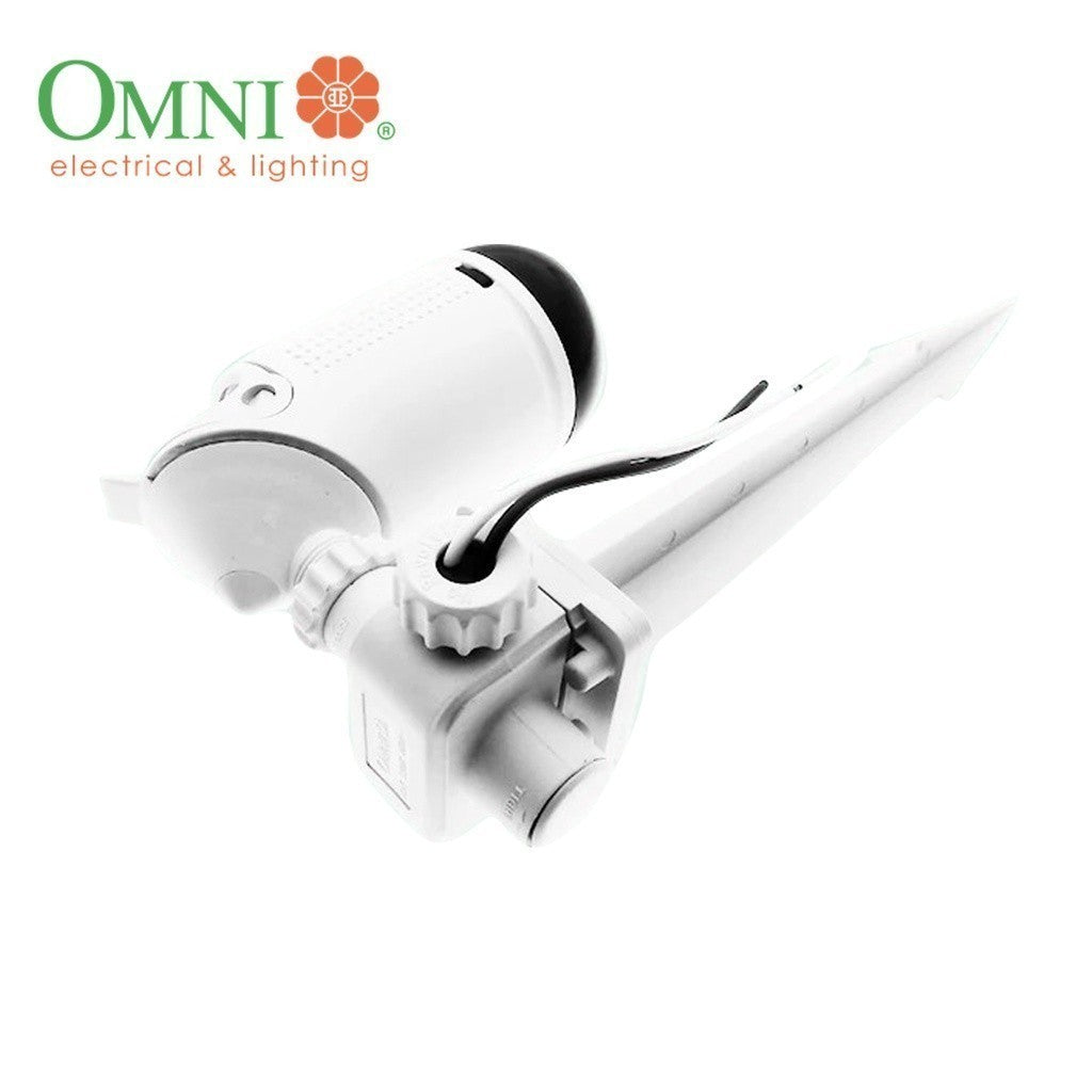 Omni Deluxe Weatherproof Lamp holder Max 130W 250V 4A E27-GWH