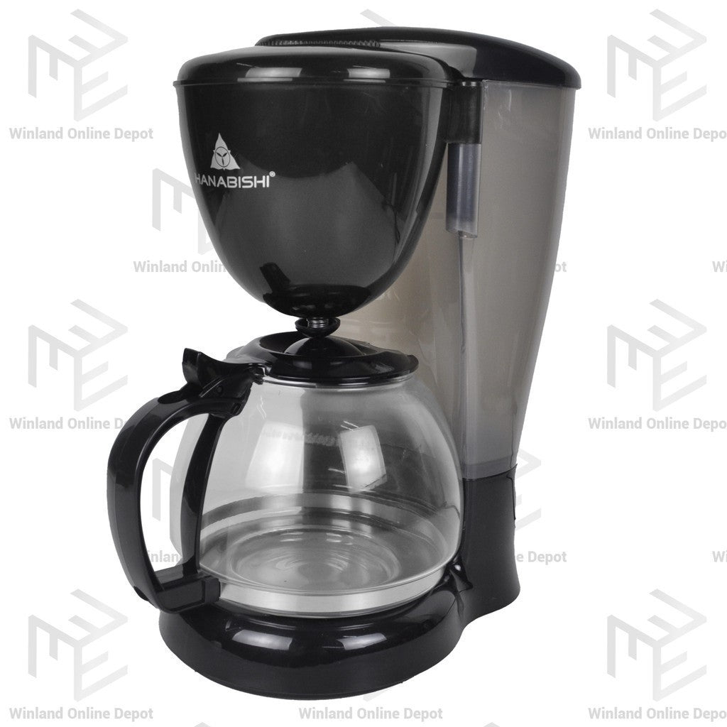 Hanabishi 12 Cups Anti-Drip Coffee Maker Coffee Machine w/ Modern Ergonomic Design HCM20T