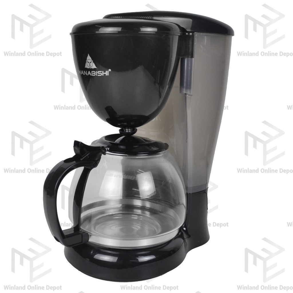 Hanabishi by Winland 12 Cups Anti-Drip Coffee Maker Coffee Machine w/ Modern Ergonomic Design HCM20T