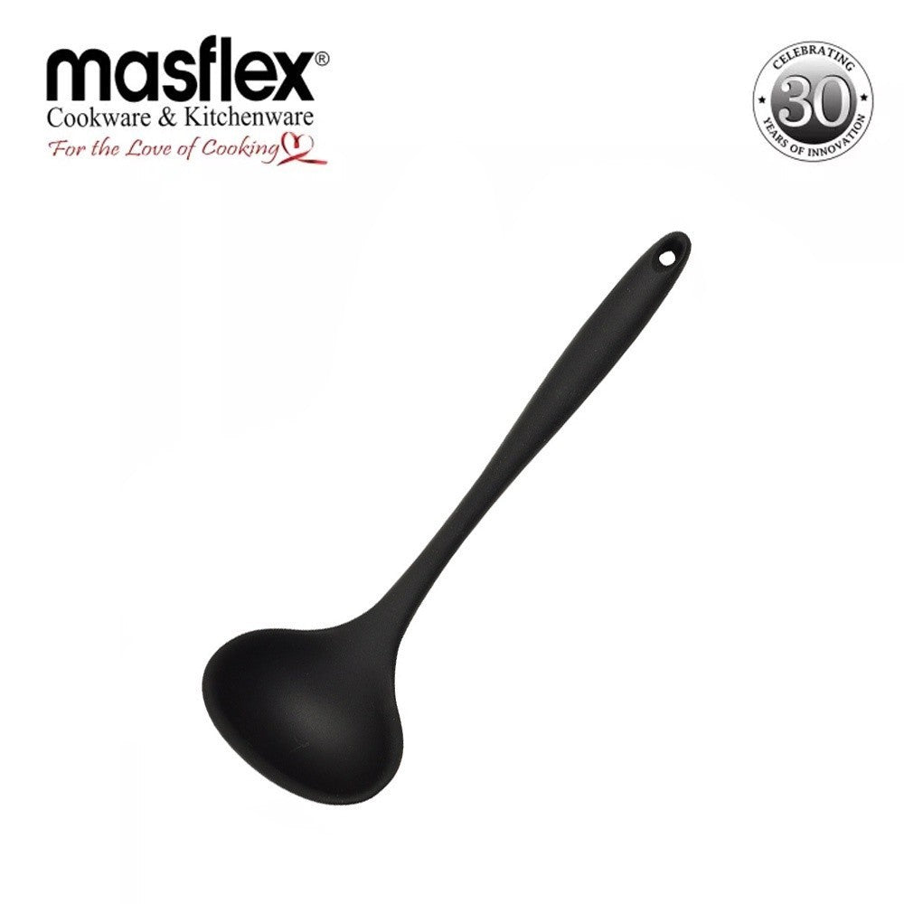 Masflex by Winland Silicone Soup Ladle L 28.5 cm x W 9 cm Made of Silicone & Nylon HI-970