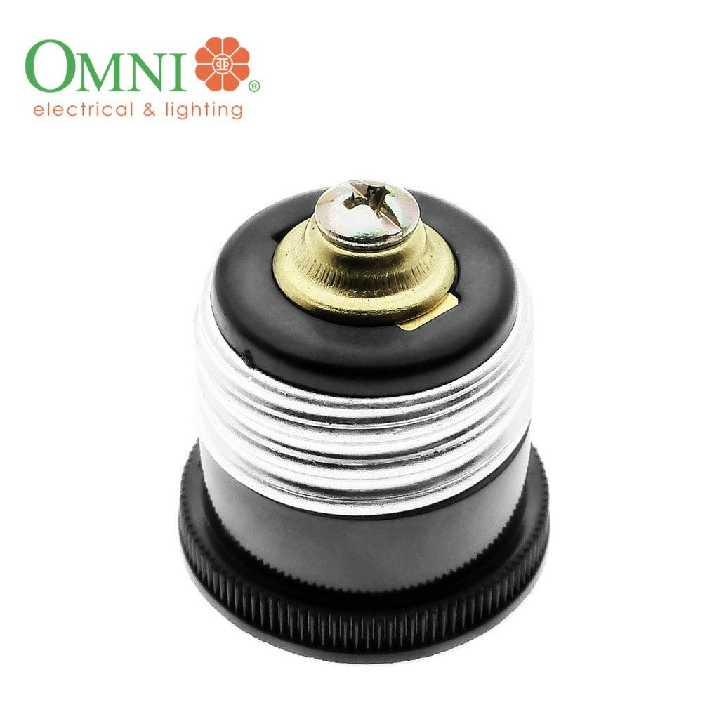 Omni by Winland Female Plug 3A | 250V E27 Base To Flat Pin Outlet WFP-001