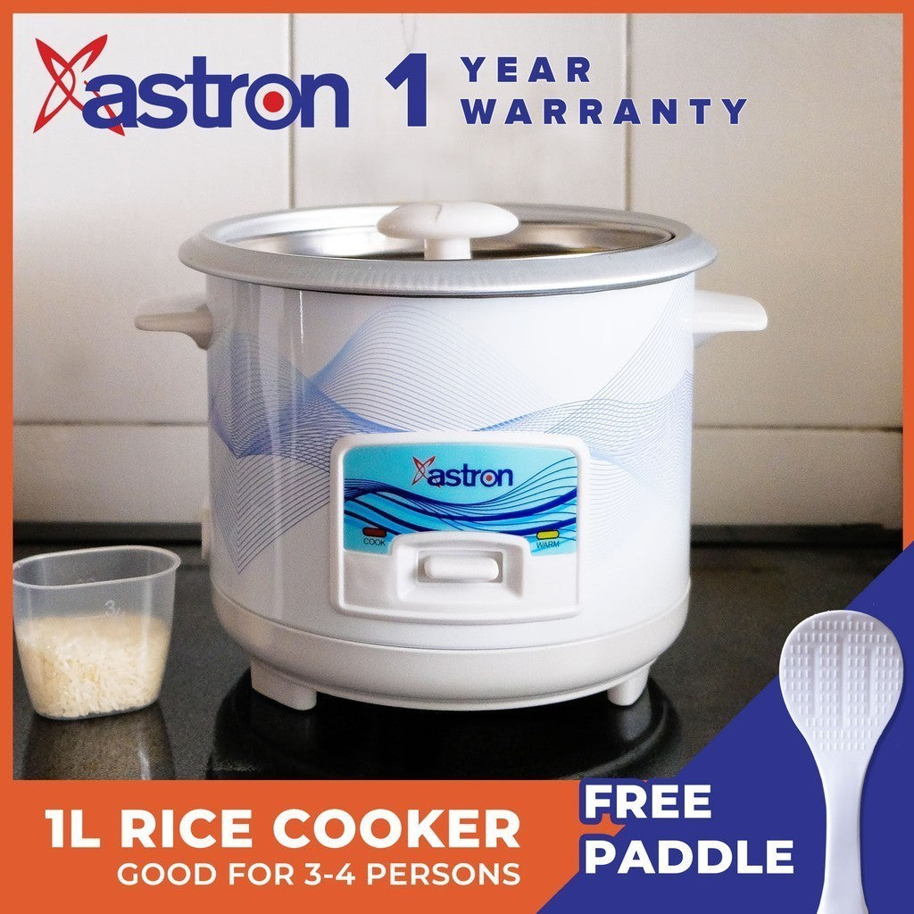 Astron by Winland Rice Cooker with Anti Rust Outer Body 1.0L 400watts