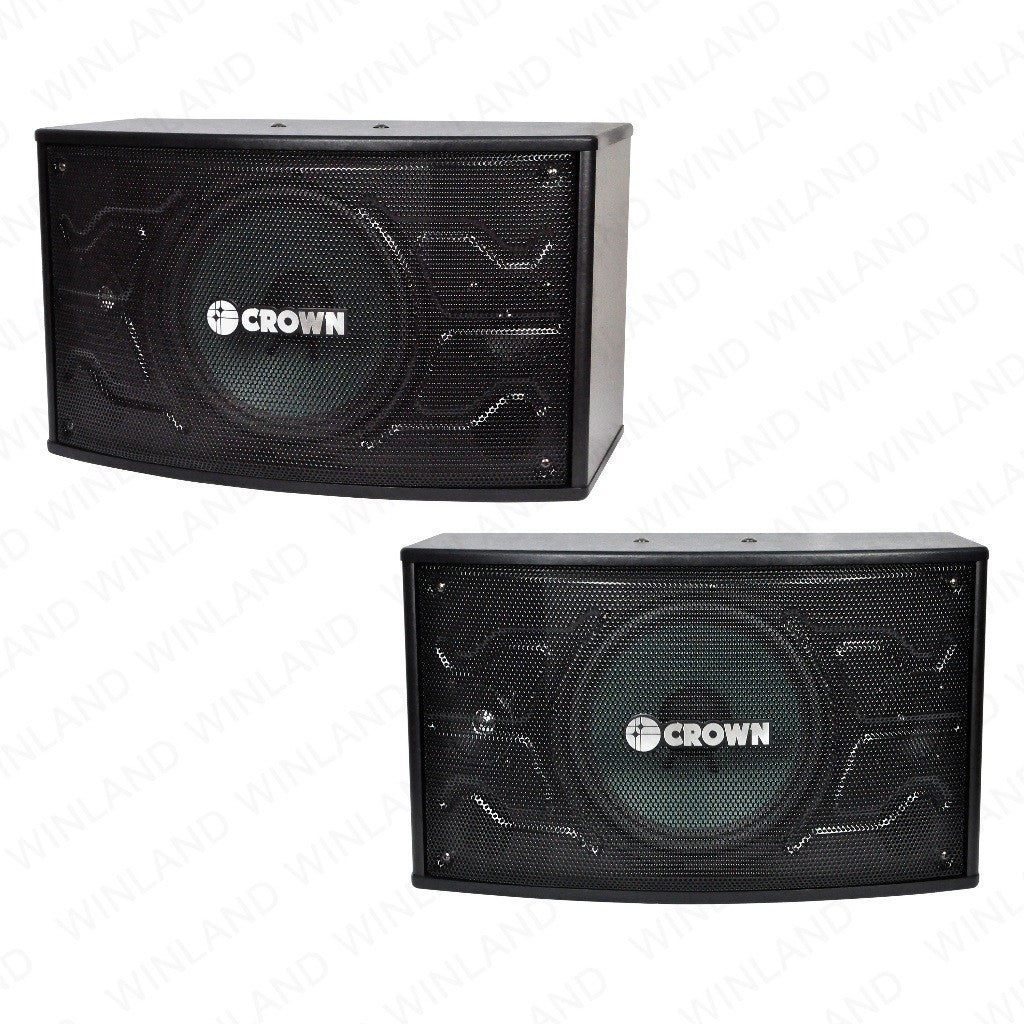 Crown 2pcs 3-Way 10 Inches Karaoke Speaker System 8 Ohms BF-108