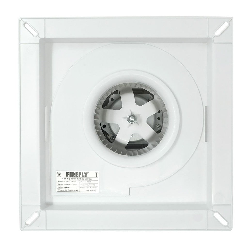 Firefly by Winland 8inch-12inch Ceiling Mounted Exhaust Fan Slim Radial Grille 25W-32W