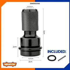 Wadfow by Winland Square Shank to Hexagon Adapter 1/2" Square drive to 1/4" Hex WAD-HT WSV7K01