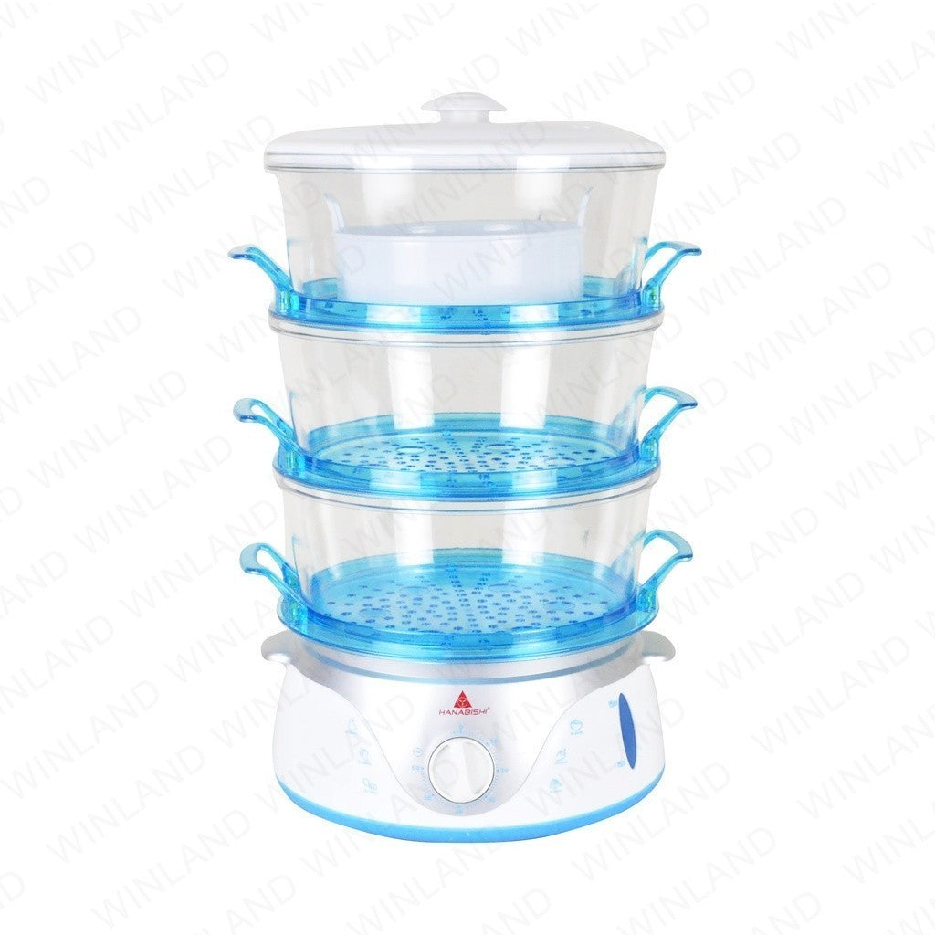 Hanabishi 3-Layer Electric Food Steamer w/ Free Plastic Container HFS-45