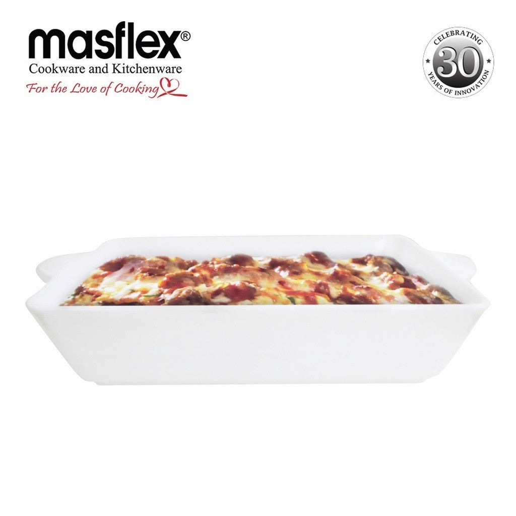 Masflex by Winland 13.5inches Rectangular Porcelain Bakeware 2.3Liters HN-R34