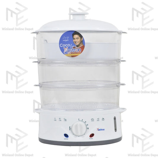 Astron by Winland 3-Layer Electric Food Steamer | 900W | 8.5L(White) FS-85