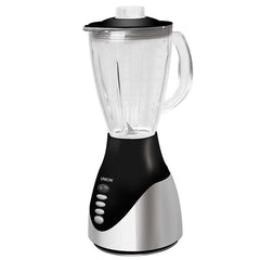 Union 1.5L Break-Resistant Glass Jar Blender Modern Chrome Design w/ Miller UGB-280