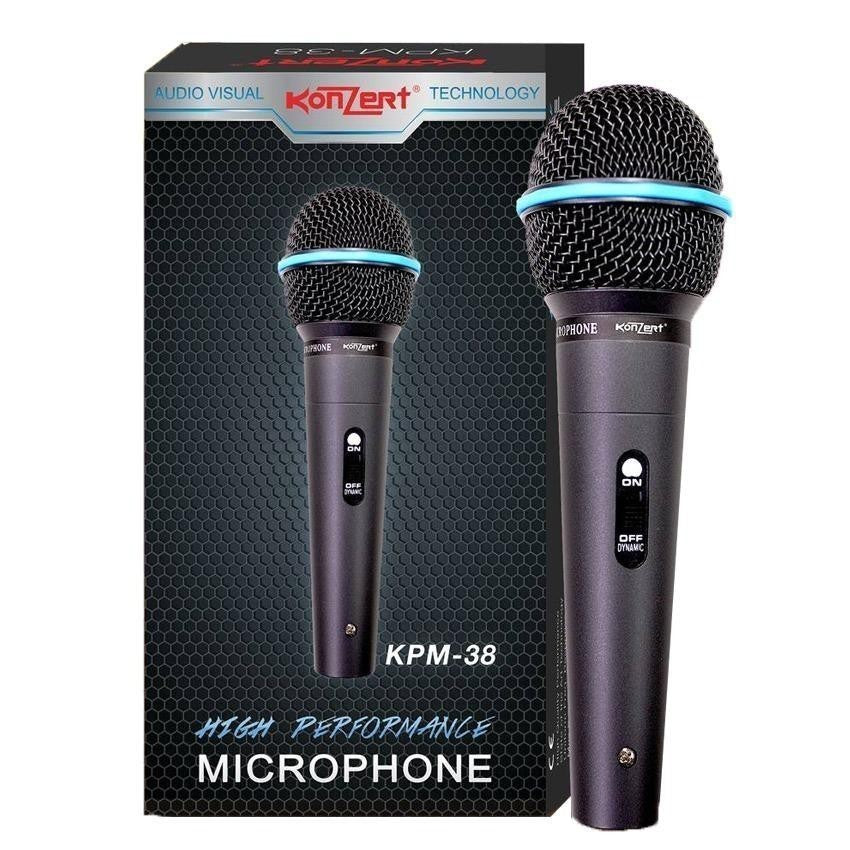 Konzert by Winland KPM-38 Wired Microphone Max Sound Efficiency Mic for Videoke